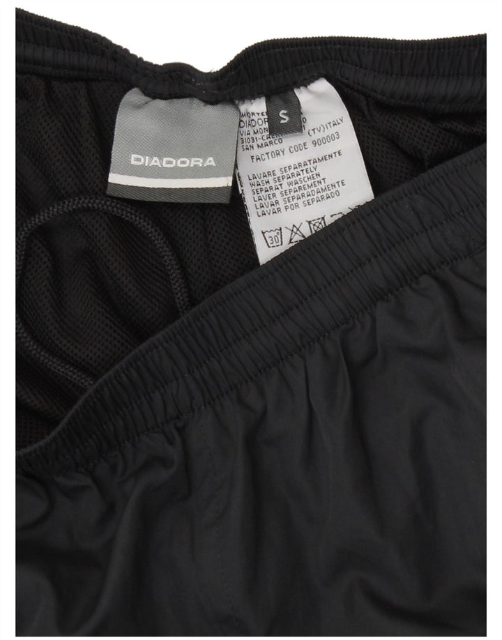Damskie spodnie dresowe Diadora UK 10, małe, szare, z blokami kolorów, z poliestru