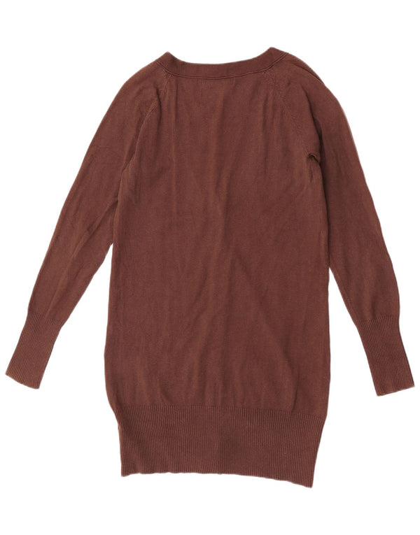 Sweter damski Zara Cardigan UK 12 Średni brązowy bawełniany