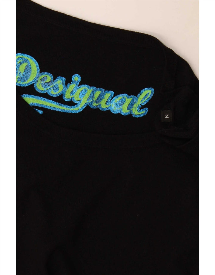Damska sukienka z grafiką Desigual UK 12, średnia czarna, geometryczna