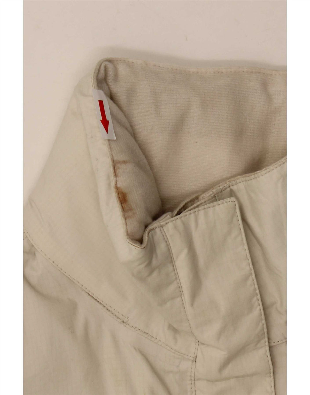 Damska kurtka przeciwdeszczowa z kapturem The North Face UK 14, średni biały nylon