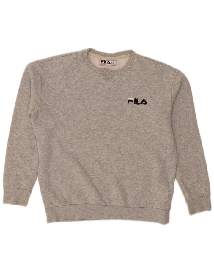 FILA Męska bluza o luźnym kroju, sweter XS, szara bawełna