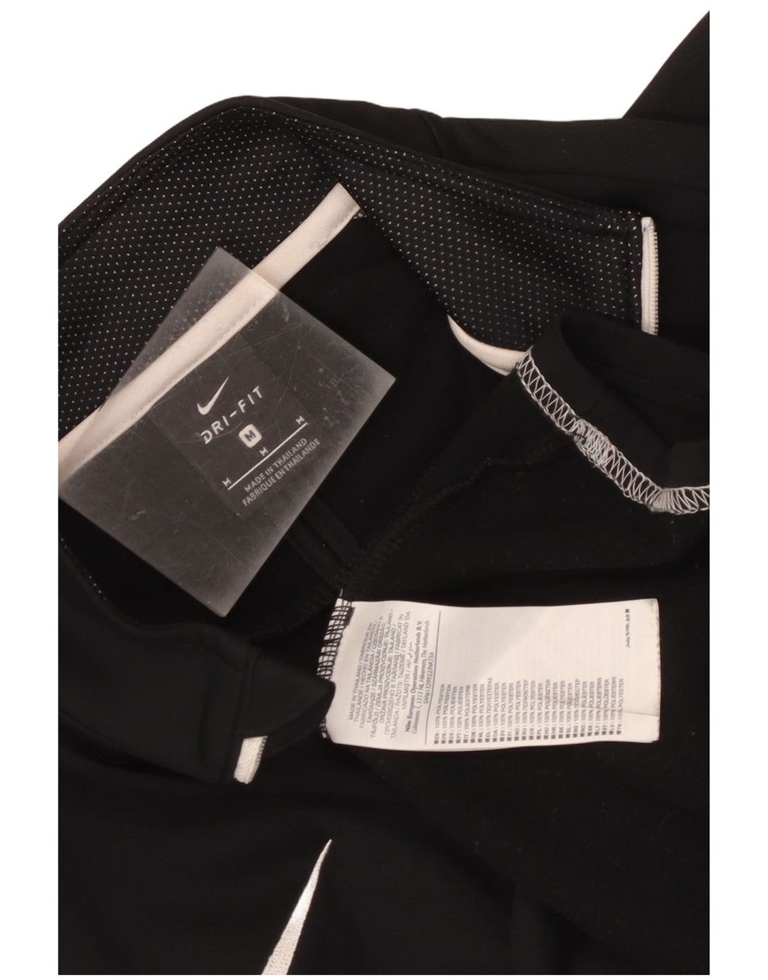 Męski dres Nike Dri Fit z zamkiem błyskawicznym na szyi i średnim czarnym kolorem