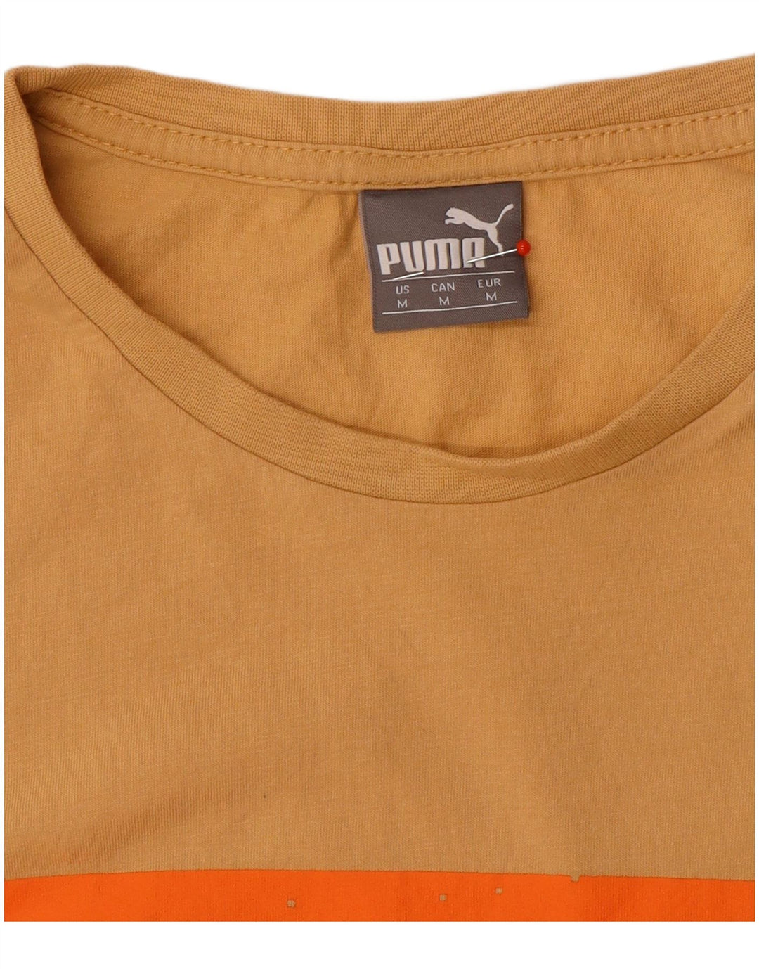Męski T-shirt z grafiką Puma, średni żółty