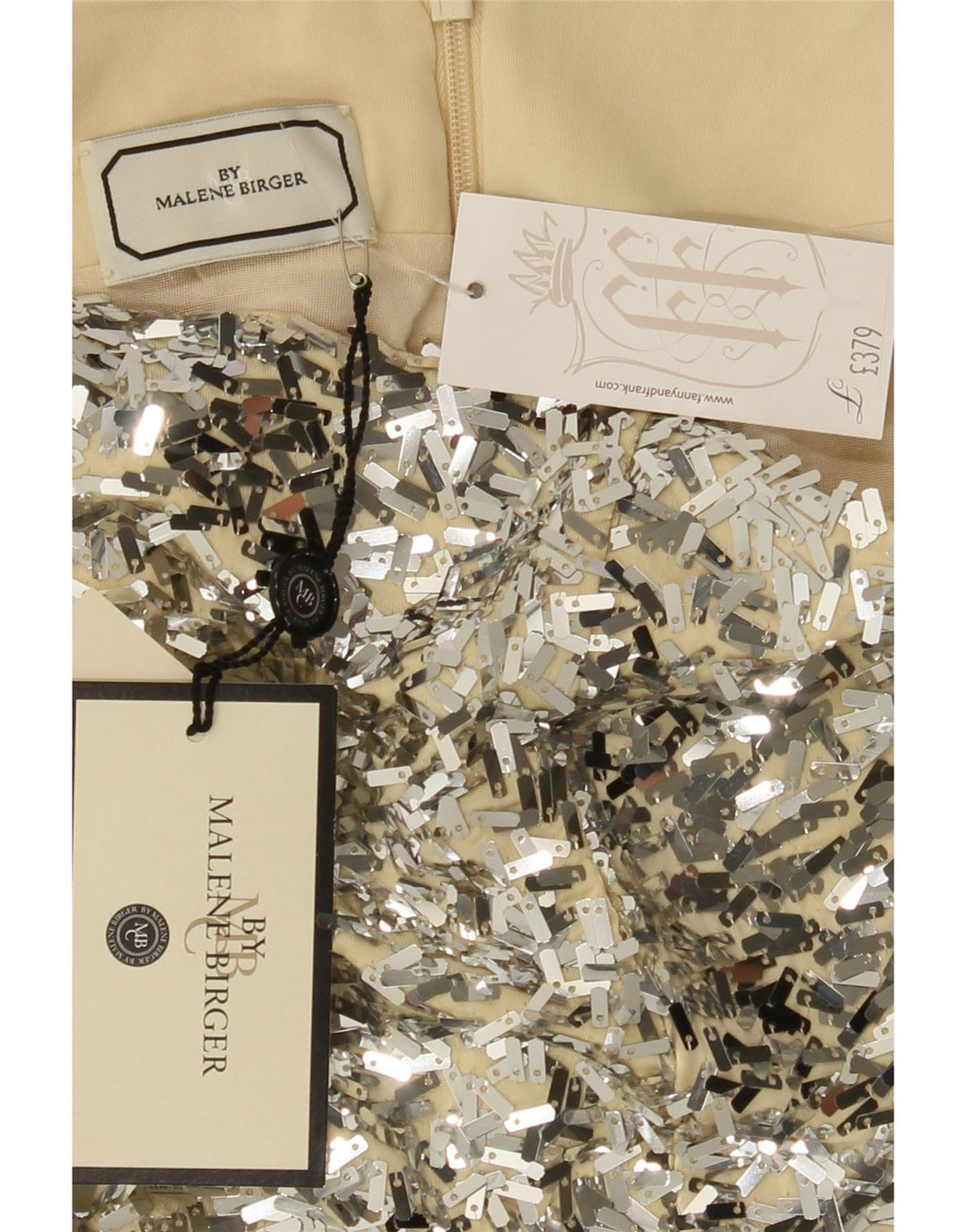 MALENE BIRGER Womens Maxi Skirt XS W26 Silver Polyester Vintage Malene Birger and Second-Hand Malene Birger from Messina Hembry 