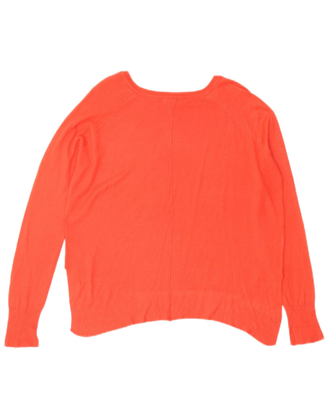 Damski sweter oversize z dekoltem w łódkę Zara UK 10, mały pomarańczowy