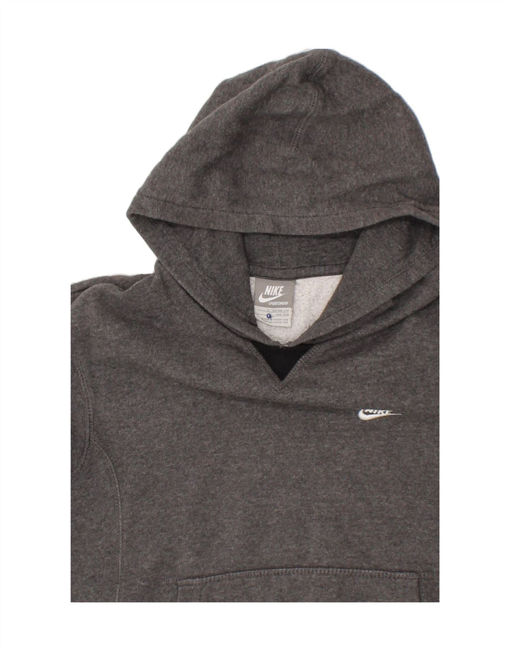 NIKE Boys Hoodie Jumper 8-9 Years Small Grey Cotton Vintage Nike and Second-Hand Nike from Messina Hembry 