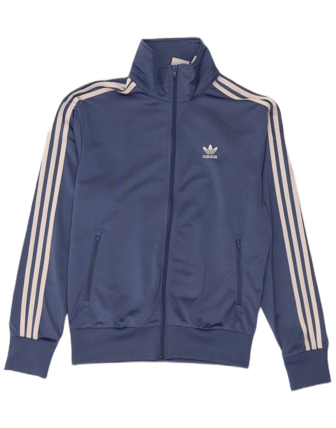 Adidas Męska bluza dresowa, mała, niebieska, poliestrowa