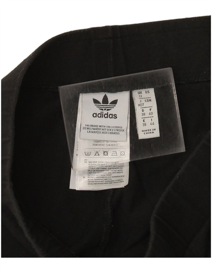 Damskie legginsy Adidas Graphic UK 12, średnie, czarne, bawełniane