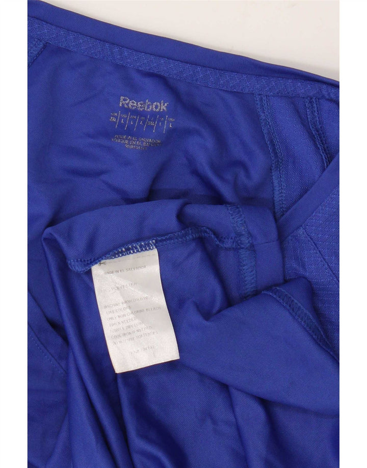 T-shirt damski Reebok Top UK 16, duży, niebieski, poliester