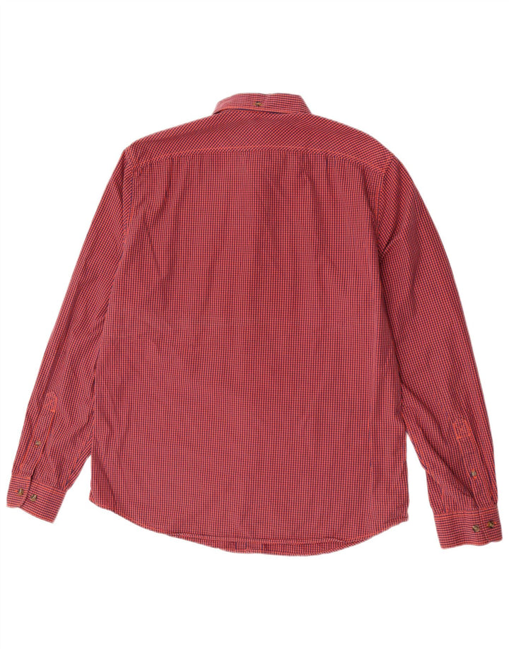 Koszula męska Timberland Slim Fit, duża, czerwona kratka