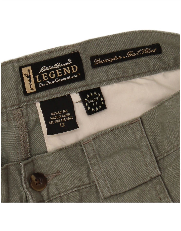 Damskie spodenki bojówki Eddie Bauer US 12 Large W32, bawełna khaki