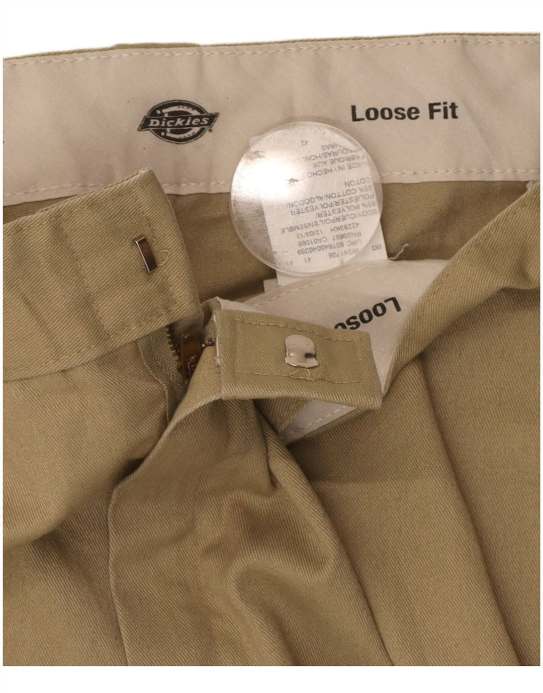 DICKIES Mens Loose Fit Cargo Shorts W42 2XL  Beige Polyester