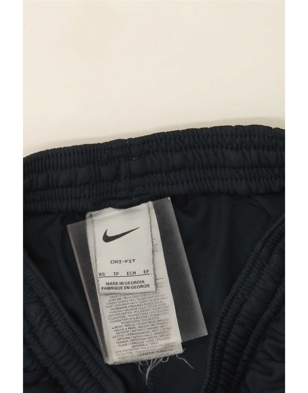 Męskie spodnie dresowe Nike XS, granatowe, poliestrowe