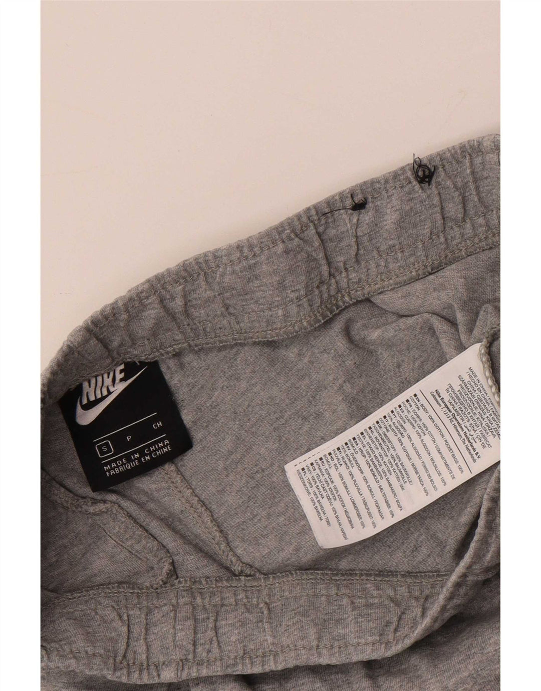 Męskie spodenki sportowe Nike, małe, szare, bawełniane