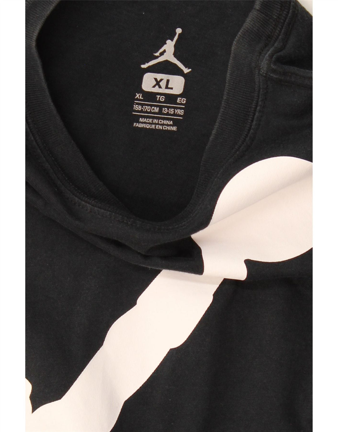 Chłopięcy T-shirt z grafiką JORDAN 13-14 lat XL, czarny