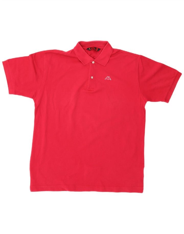 Męska koszulka polo KAPPA XL, różowa, bawełniana