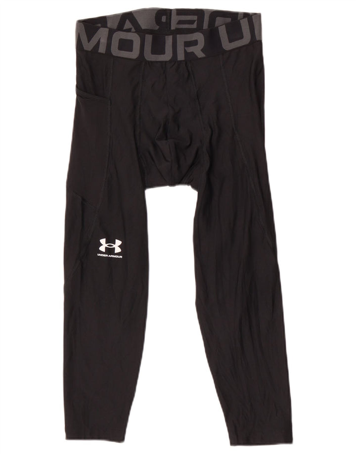 Męskie legginsy Capri Under Armour Heat Gear Graphic, średnie czarne