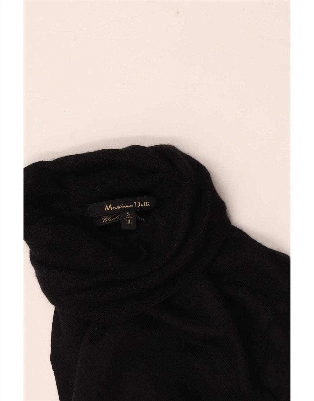 Sweter damski Massimo Dutti z wywijanym dekoltem UK 8, mały czarny