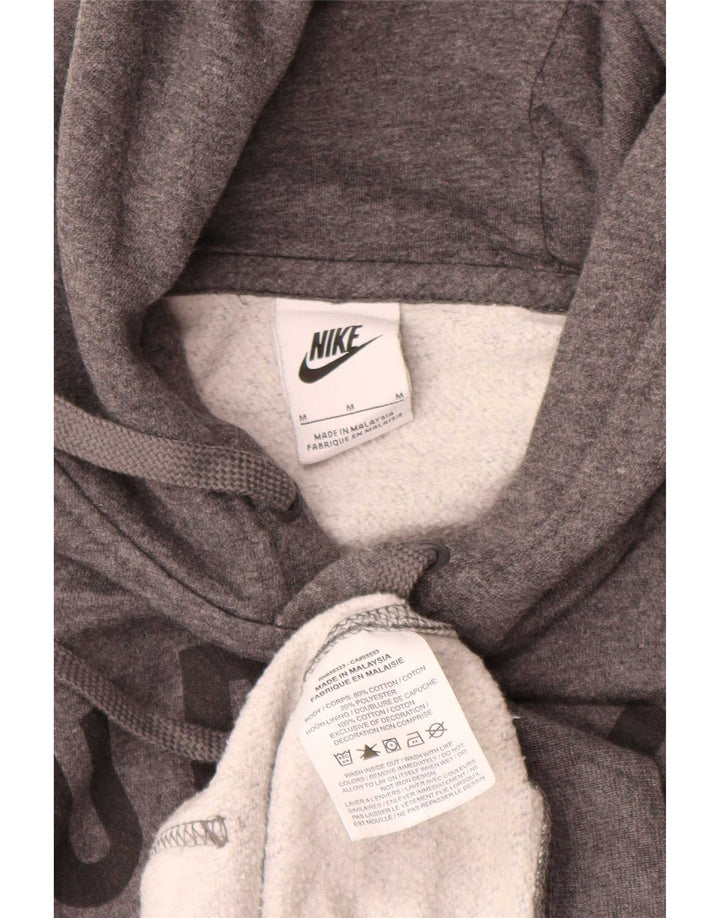 Męska bluza z kapturem Nike Purdue Graphic, średnioszara, bawełniana