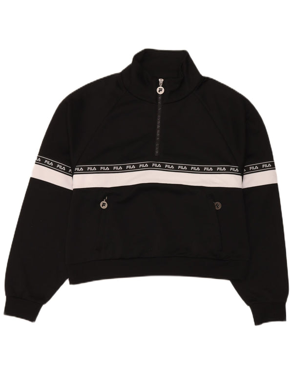 Damska bluza z grafiką Fila Jumper UK 14 Medium Black Colorblock Sports