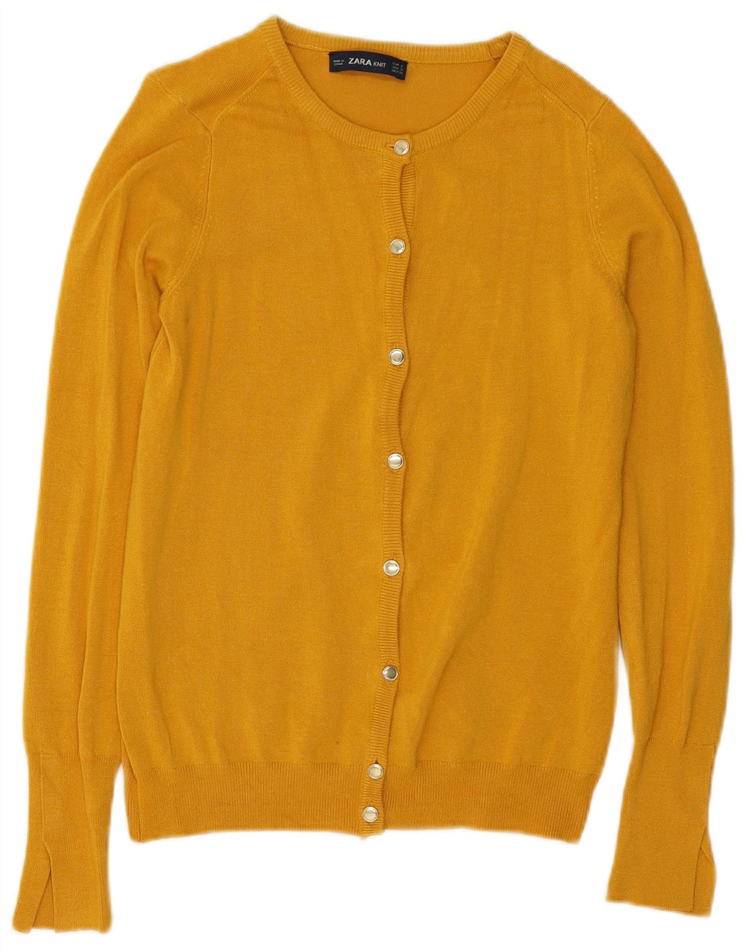 Sweter damski ZARA Cardigan UK 10, mały, żółty