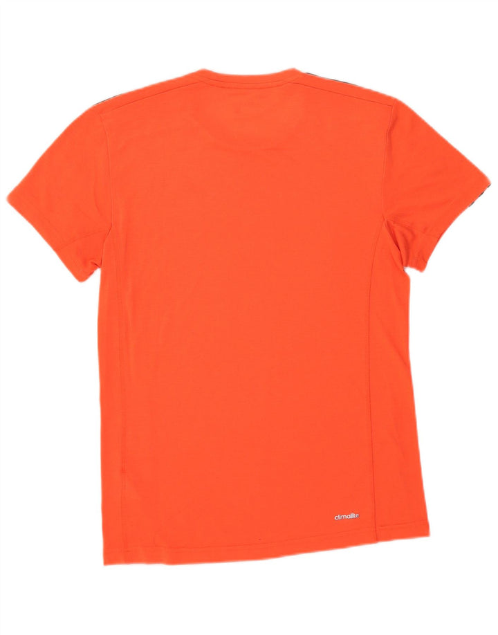 Adidas Męska koszulka Climalite Top, mała, pomarańczowa, poliestrowa