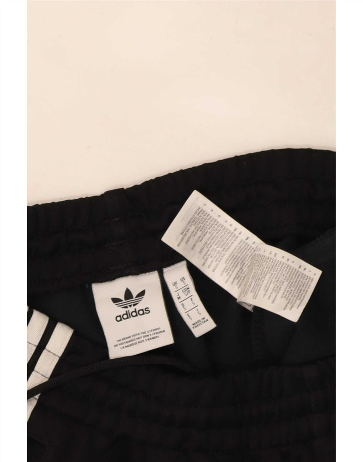 Męskie spodnie dresowe Adidas, małe, czarne, poliestrowe