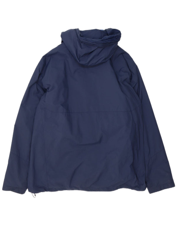 Męska kurtka wiatrówka z kapturem Columbia Omni-Tech UK 44 2XL Granatowy nylon