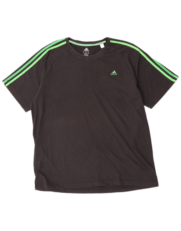 Adidas Męska koszulka Climalite Top 2XL Szara bawełna