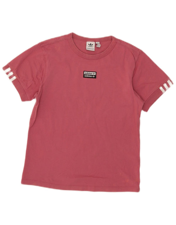 Damska koszulka Adidas Top UK 10 Small Pink Cotton