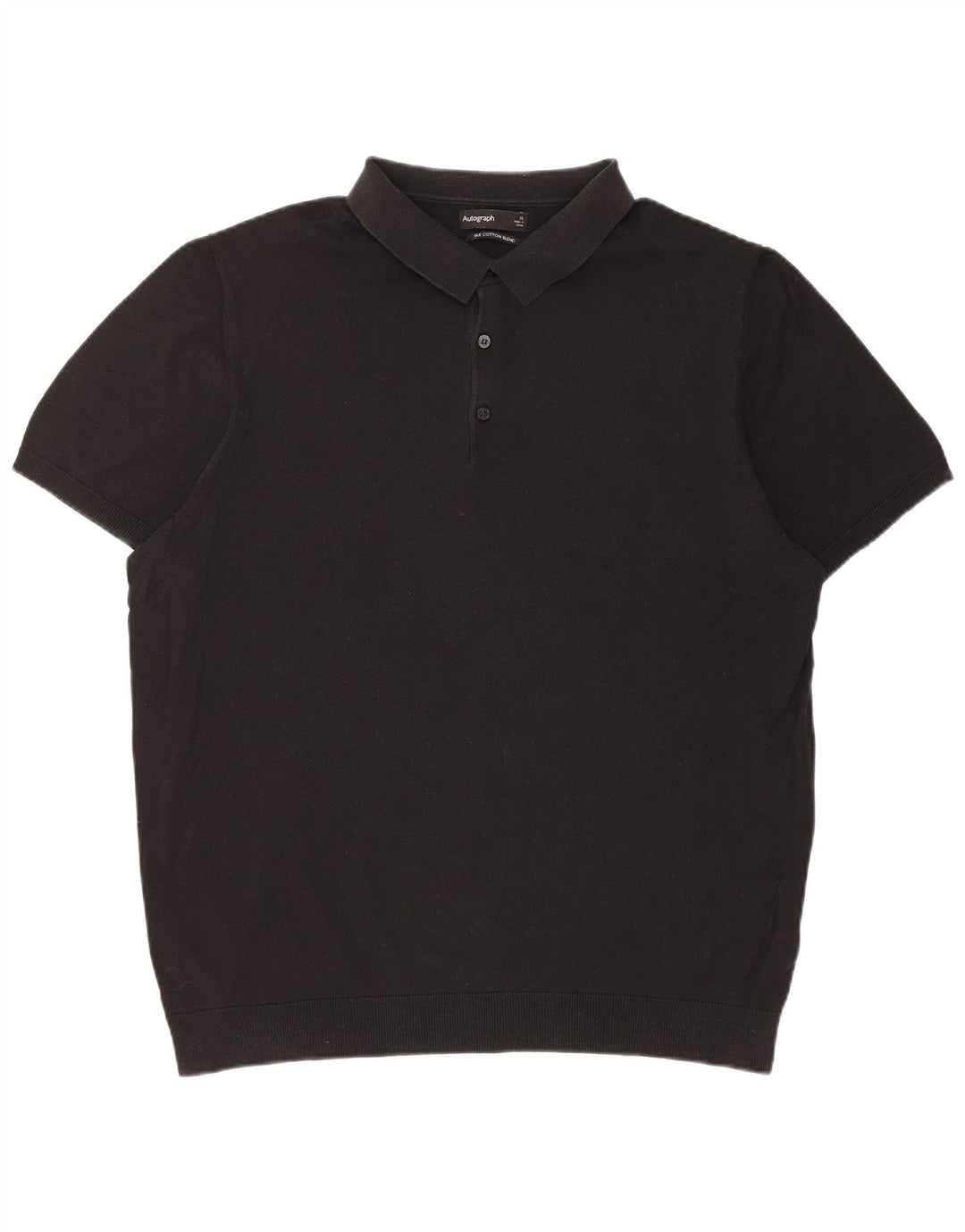 Męska koszulka polo Marks & Spencer XL, czarna, jedwabna