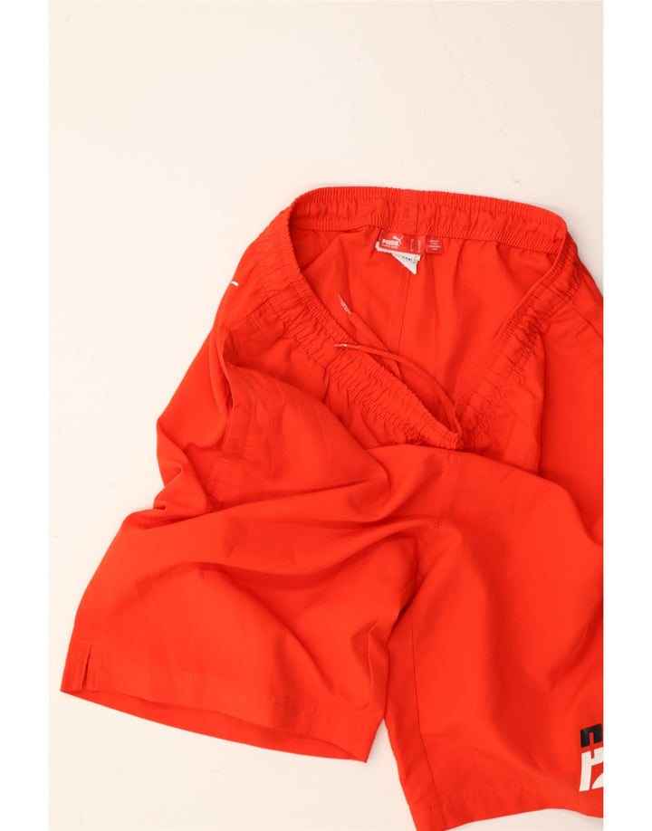 PUMA Boys Graphic Sport Shorts 13-14 Years  Red Polyester Vintage Puma and Second-Hand Puma from Messina Hembry 