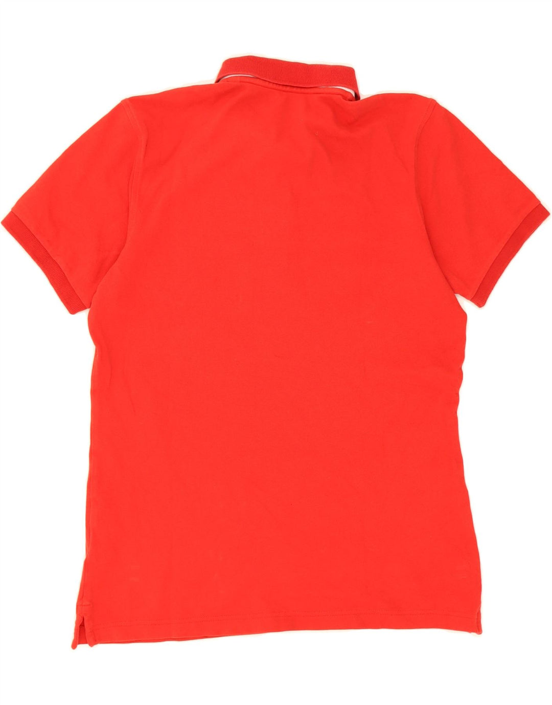FAY Womens Polo Shirt UK 14 Large Red Cotton Vintage Fay and Second-Hand Fay from Messina Hembry 