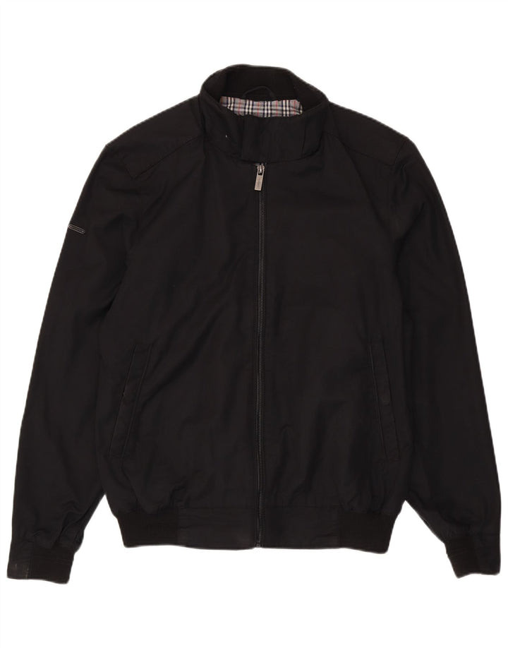 Męska kurtka bomber Superdry UK 40, duża, czarna, bawełniana