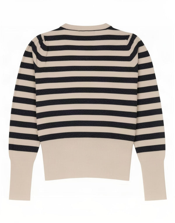 Marks & Spencer Damski sweter z dekoltem w łódkę, UK 10, mały, w kolorze złamanej bieli