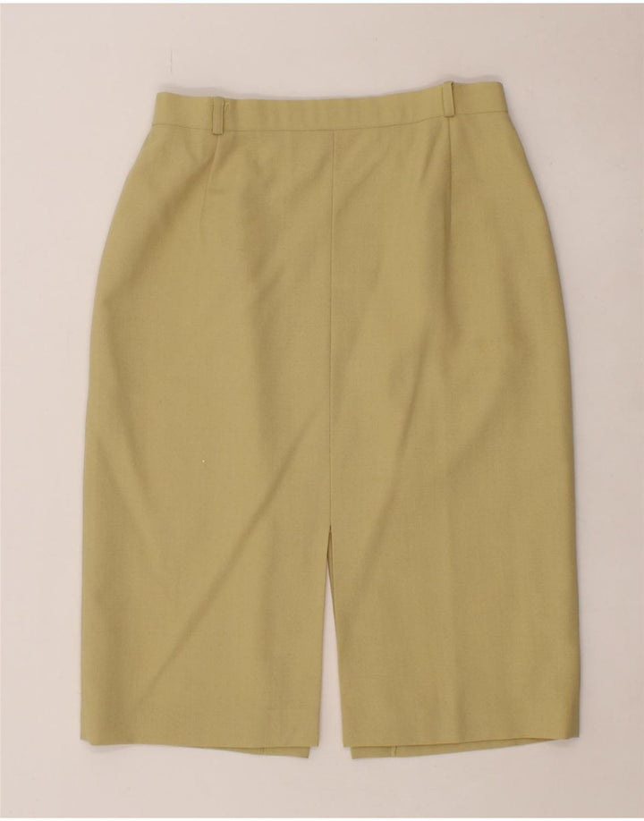 JACQUES VERT Womens Midi Skirt UK 16 Large W32 Green Polyester Vintage Jacques Vert and Second-Hand Jacques Vert from Messina Hembry 