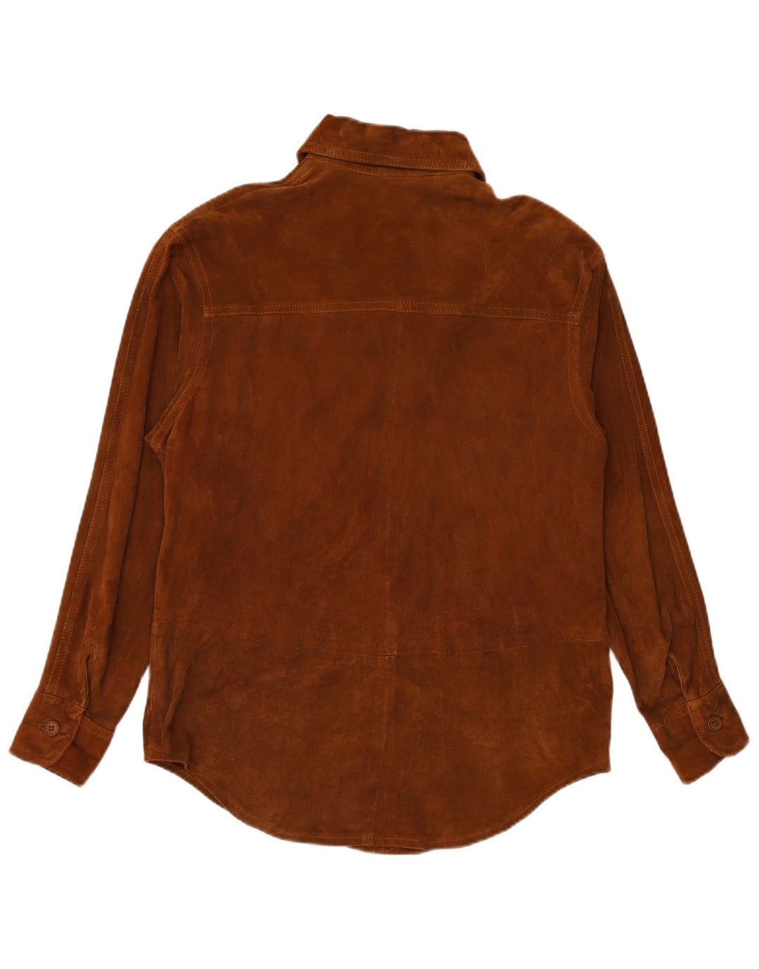 Zamszowa koszula damska VINTAGE UK 16, duża brązowa