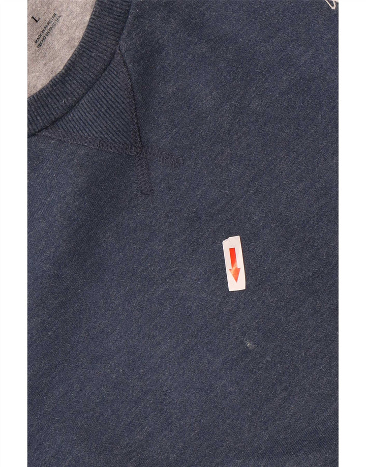 US Polo Assn. Męska bluza z kapturem, duża, niebieska, bawełniana