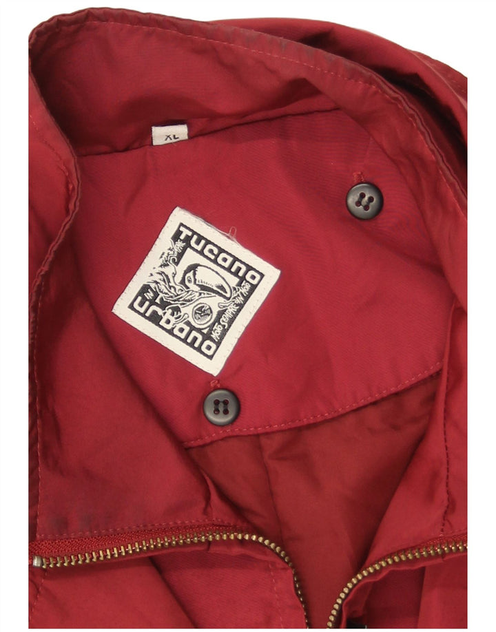 Męska kurtka bomber Tucano Urbano UK 42 XL, czerwony poliester