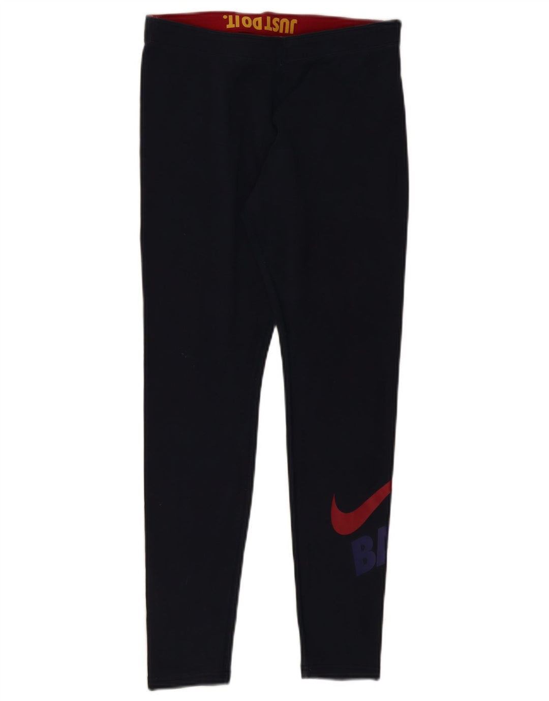 Damskie legginsy NIKE Graphic UK 12, średnie, granatowe, bawełniane