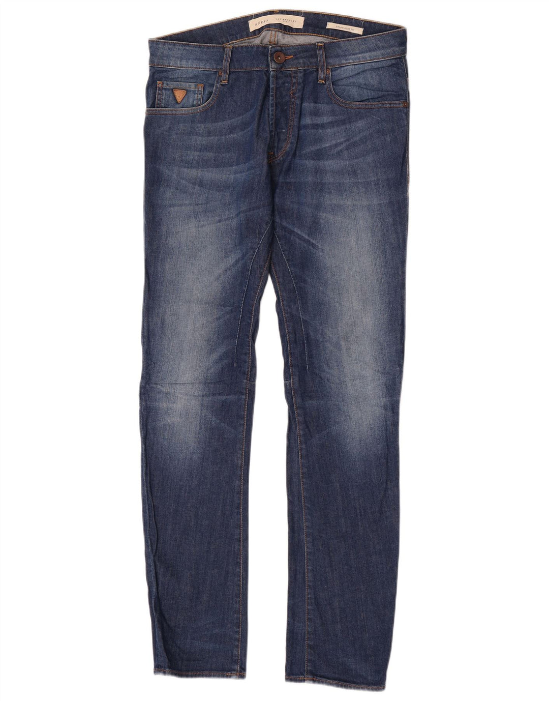 Guess Męskie jeansy slim W32 L34 Niebieskie bawełniane