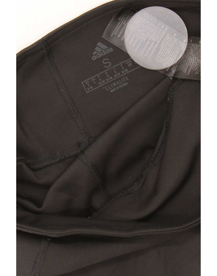 Legginsy Adidas Damskie Climalite Capri UK 8/10 Małe Czarne Poliester