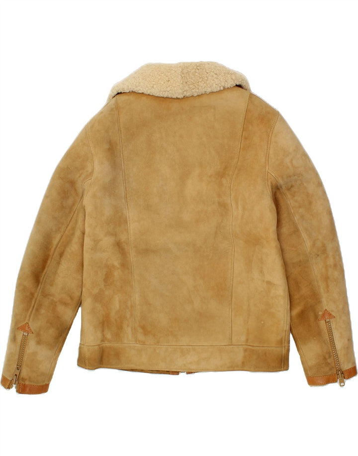 Kurtka męska Shearling VINTAGE UK 36 Small Beżowa Shearling