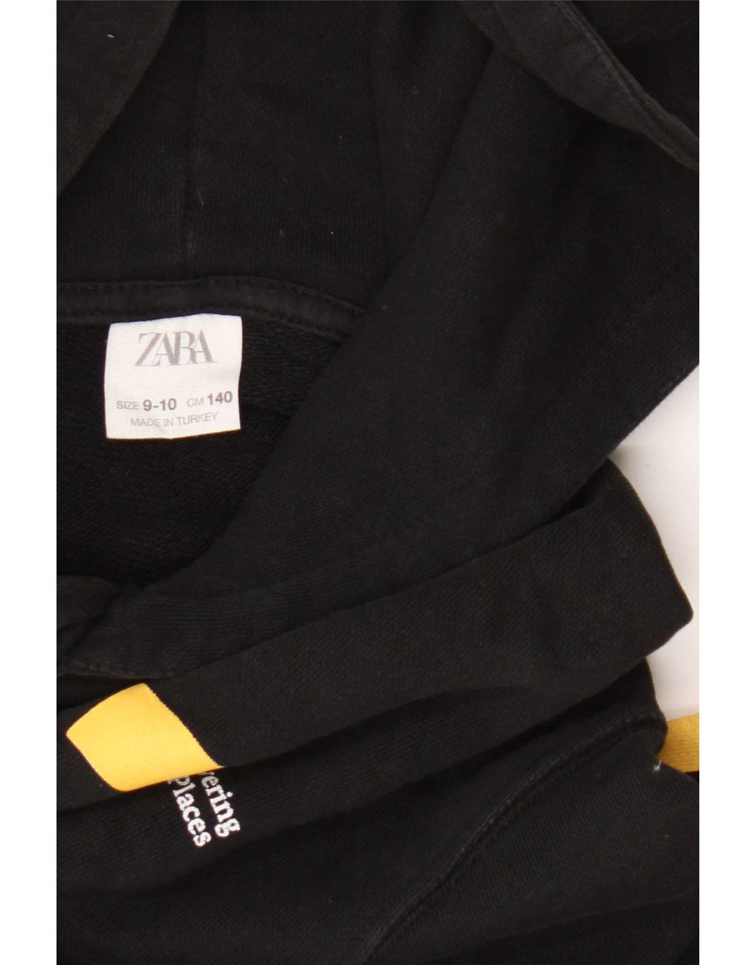 Chłopięcy sweter z kapturem i grafiką Zara 9-10 lat, czarny
