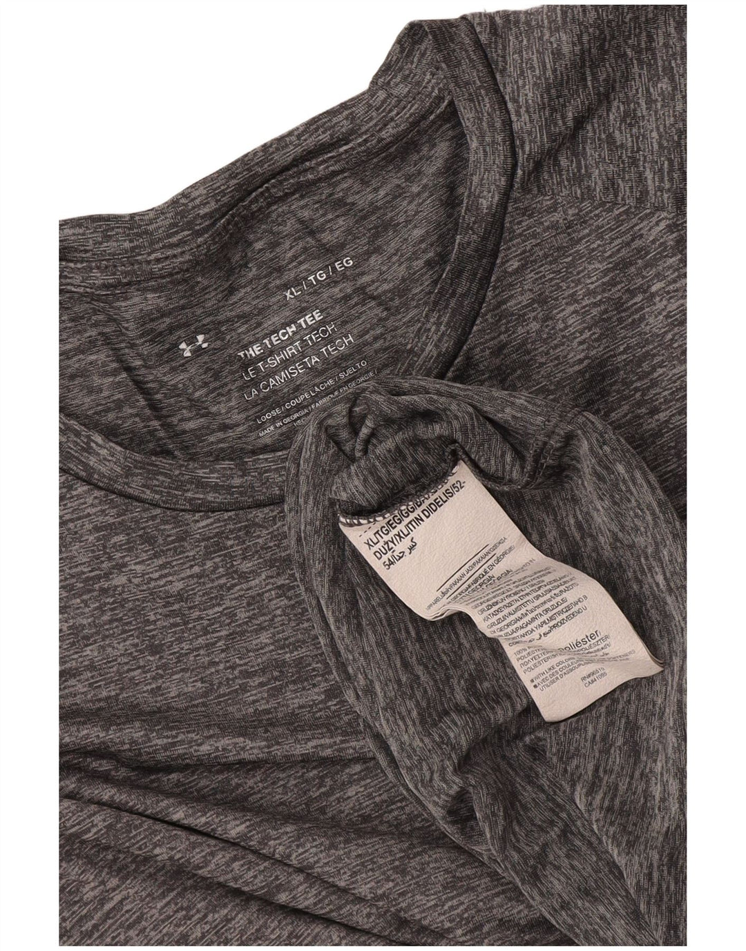 Męski t-shirt Under Armour XL, szary, nakrapiany poliester