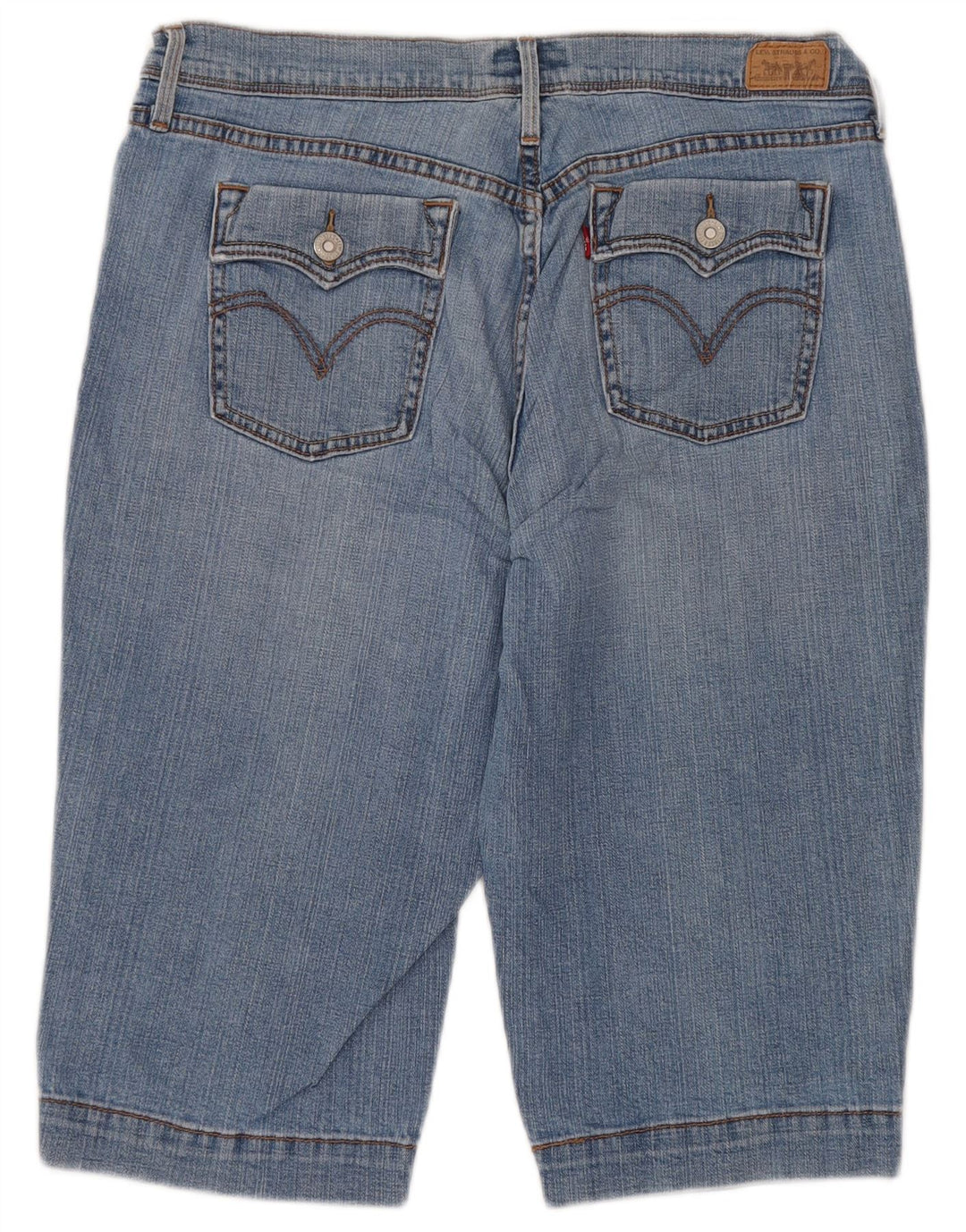 Damskie spodenki jeansowe LEVI'S 515 US 12, duże, W32, niebieska bawełna