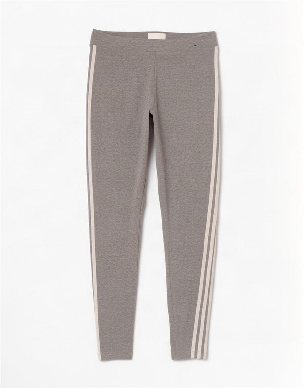 Legginsy damskie Adidas UK 12/14 Średnioszare bawełniane