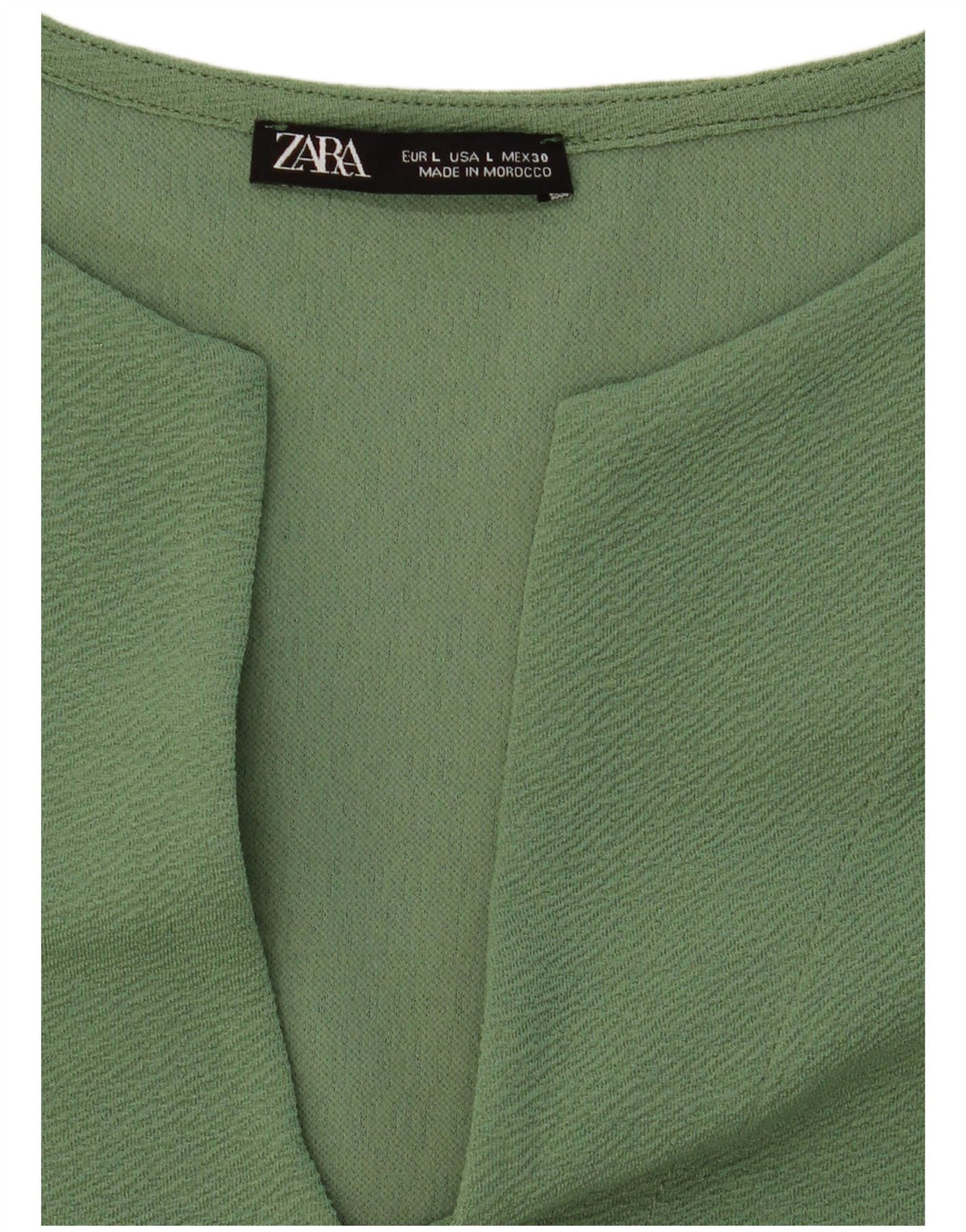 Sukienka damska Zara z rękawem 3/4, UK 16, duża, zielona