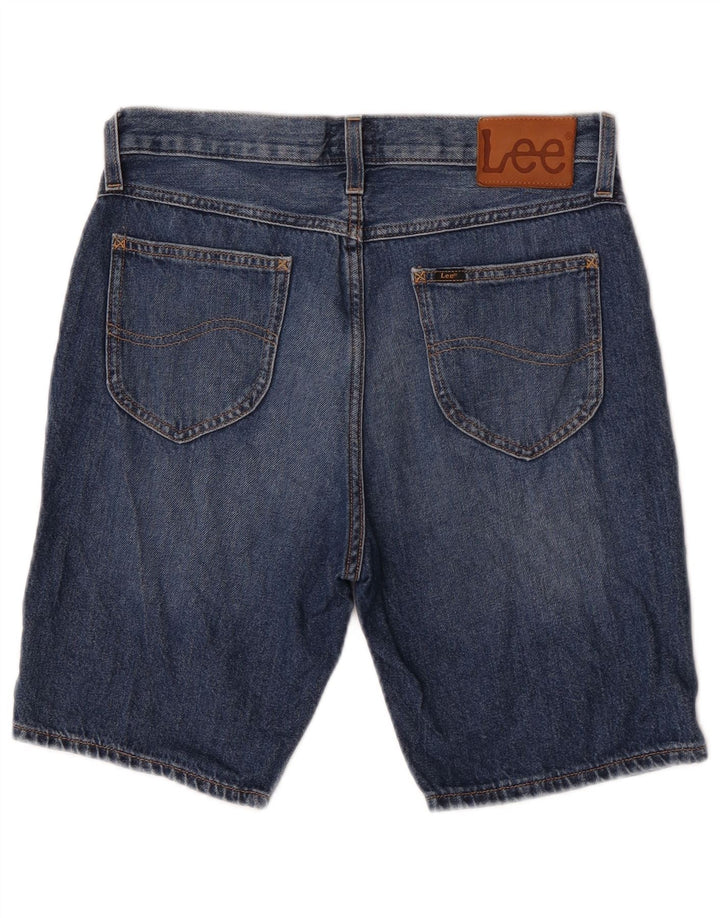 Męskie spodenki jeansowe Lee Rider W30, średnioniebieskie, bawełniane