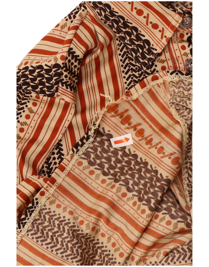 Koszula damska VINTAGE IT 50 XL w beżowe paski